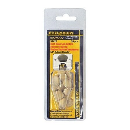 Eazypower 20PK 38 Mushroom Plug 30010